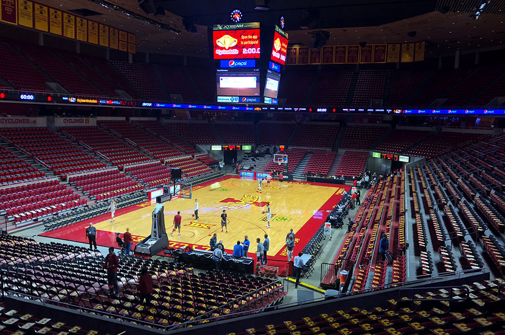 Inside scene of Hilton Coliseum